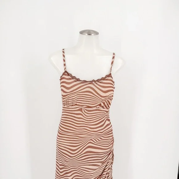 Wild Fable Zebra Print Asymmetrical Dress - Picture 2 of 5